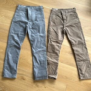 Gap velvet slim jeans bundle, high rise